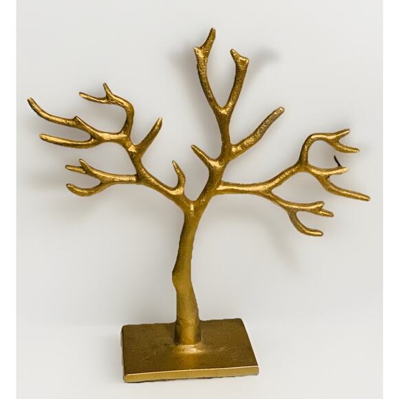 Fashion Gold Jewelry Tree Stand Storage Organizer - Picture 1 of 4